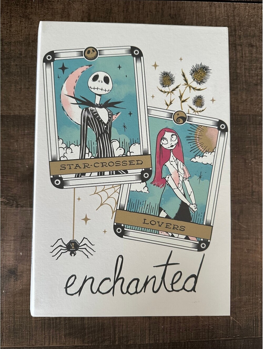 Disney Nightmare Before Christmas Jack Sally Enchanted Decorative Book Box